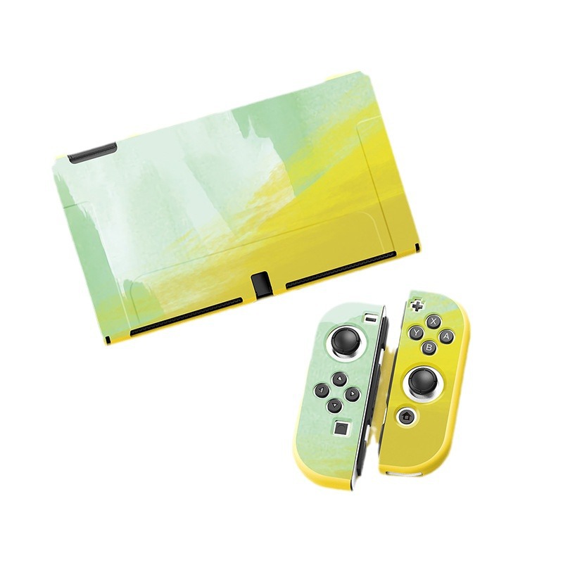 Acuarela serie 2021 Nuevo interruptor cubierta protectora esmerilada Oled NS cáscara de color TPU dividida