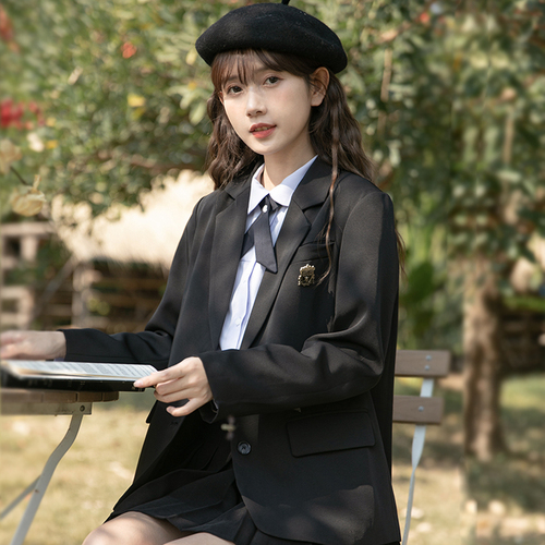 Japanese student jk suit uniform suit skirt spring 2022 new style small sweet college style three-piece suit for women