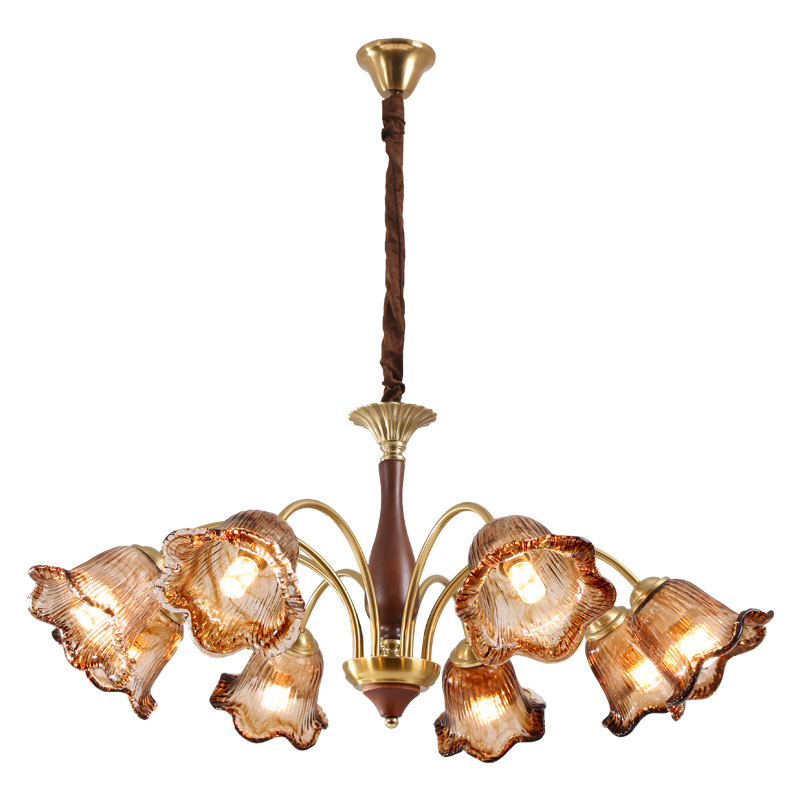 Lanterna de la sala de estar 2026 nueva sensación de alto nivel Meirard estilo francés estilo medieval retro comedor principal lámpara de dormitorio 117L