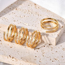 红麋鹿s925纯银锆石轻奢高级感设计戒指女小众复古风百搭时尚指环