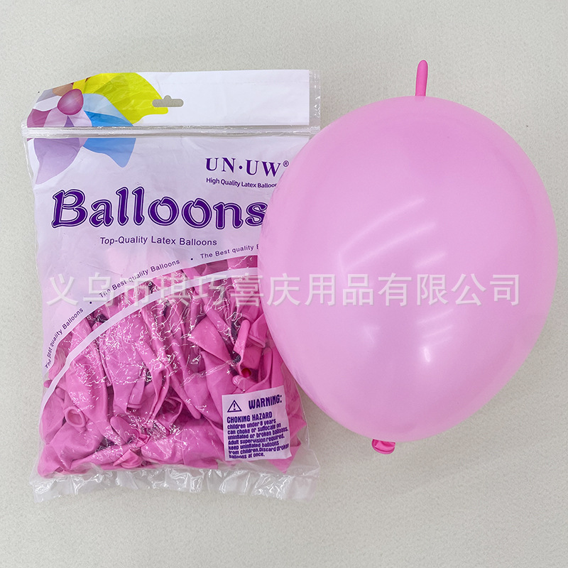 Globos con Cola de 10 Pulgadas para Fiestas, Color Sólido