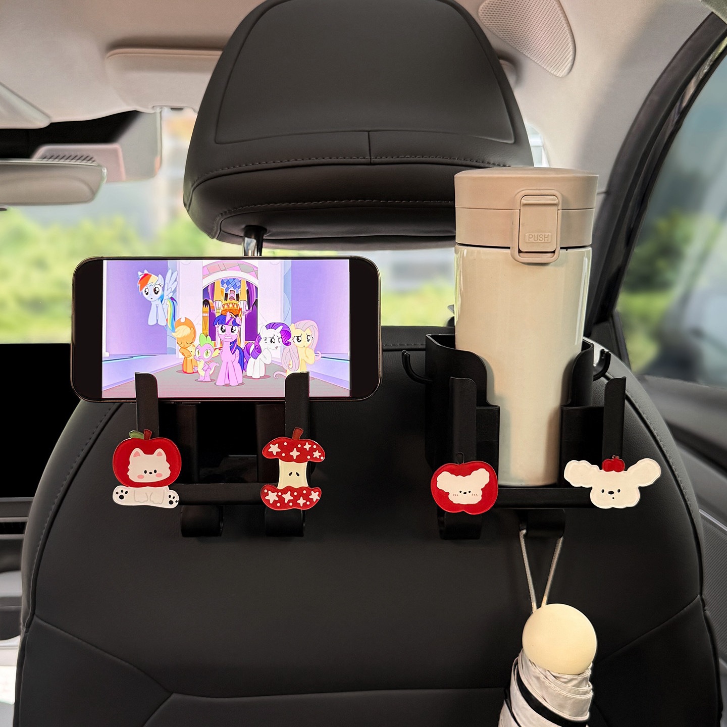2026 New Model Car Hook Drink Cup Holder Multifunctional Storage Box for Car Seat Back Cute for Women