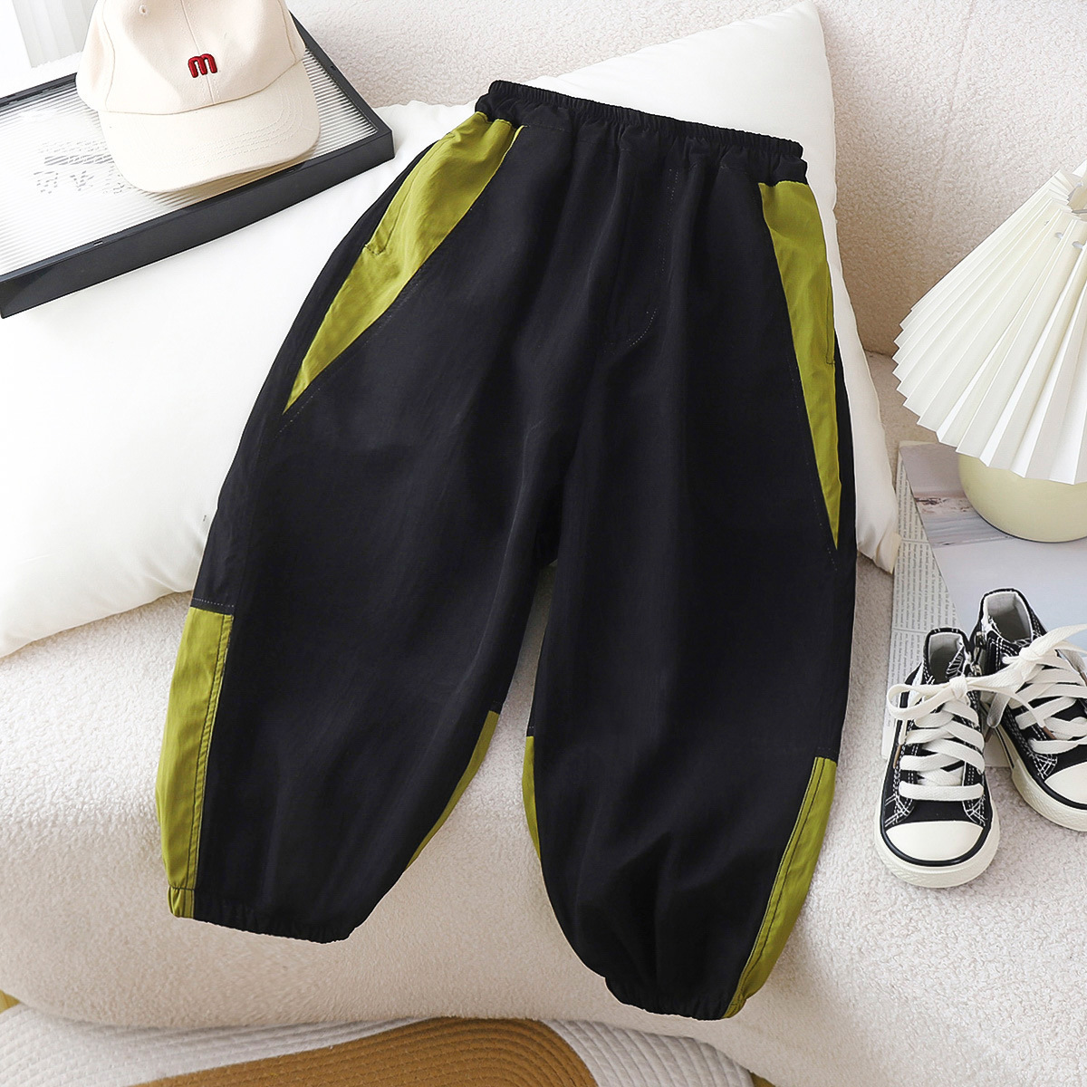 children‘s clothing boy‘s anti-mosquito pants summer quick-drying pants casual pants new children‘s korean-style medium and big children‘s summer clothing ankle banded pants fashion