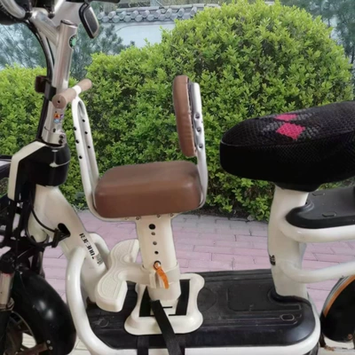 Electric car child seat, Child Safety Seats, Front-Mounted Infant - little-hummer-milky-white-single-seat-armrests-hand-backrests