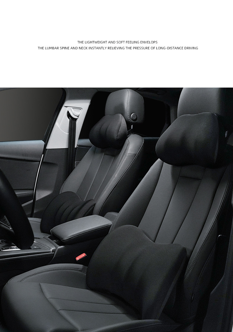 New Model Trade Car Headrest Seat Lumbar Support Cushion Latex Car Pillow Neck Pillow Neck Support Pillow