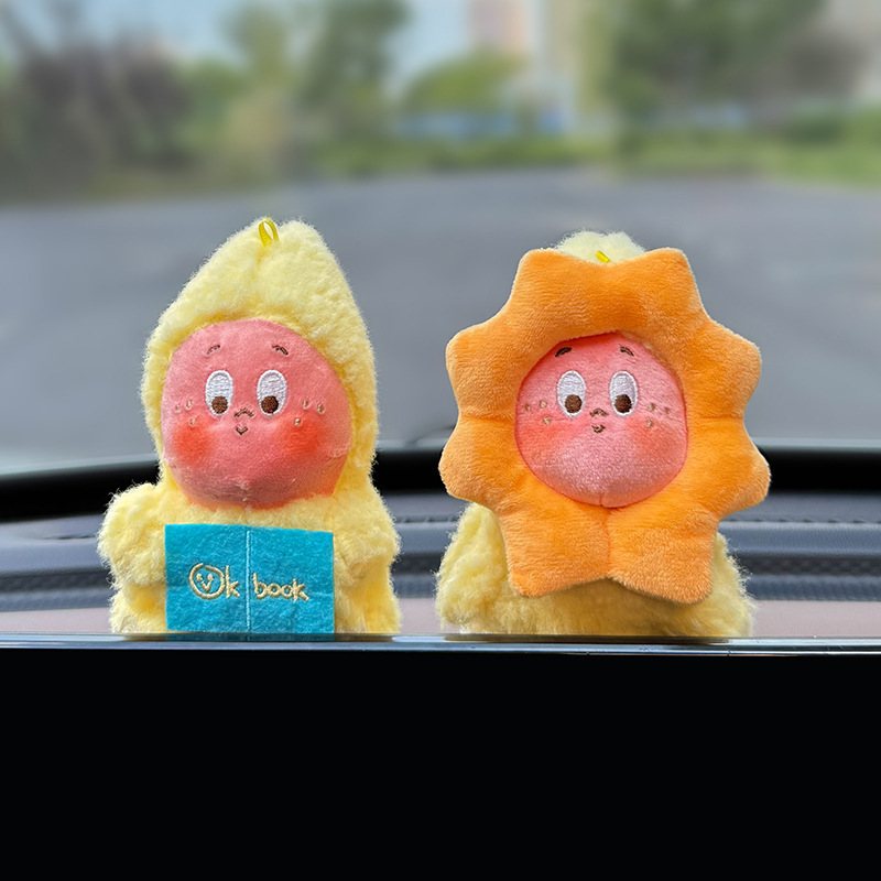 新款车载摆件星星人中控屏幕趴趴摆件玩偶显示屏装饰车内饰品可爱|undefined