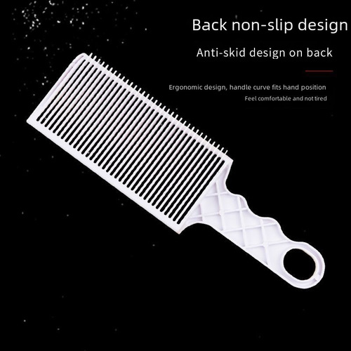 Men's barber oil comb flat top push trim hair styling aid positioning comb edge shaping gradient razor comb