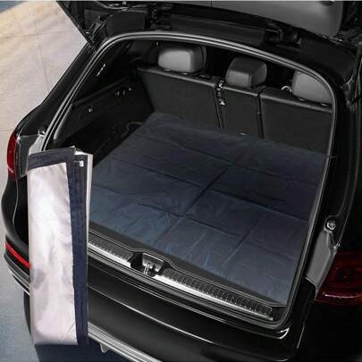Car trunk mat, driver & designated chauffeur-specific mat, foldable car cushion, chauffeur's trunk mat