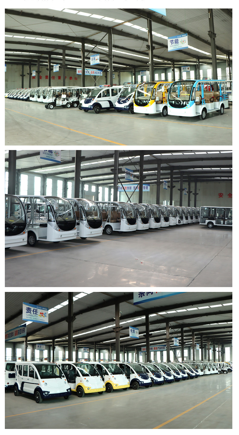 Electric Golf Cart 4-Seater Sightseeing Car Hotel Scenic Spot Playground Tourist Swing Car Property Viewing Car