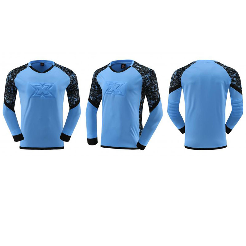 Children's Goalkeeper's Jersey Thickened Sponge Protective Door Clothing Adult Football Training Clothing suit Long Sleeve Trousers