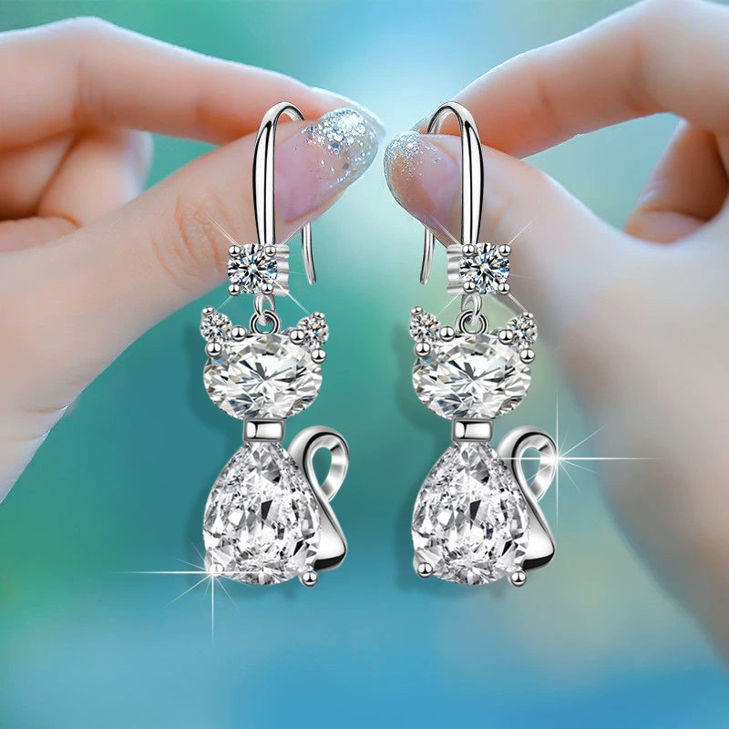 () дизайн милые универсальные металлические серьги, Aliexpress