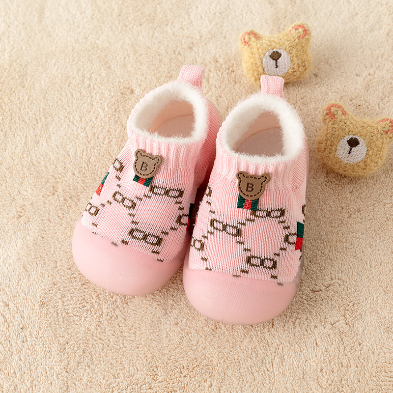Invierno bebés zapatos para bebés pequeños zapatos de interior antideslizantes de invierno 0 - 3 años recién nacidos zapatos de piso para hombres y mujeres