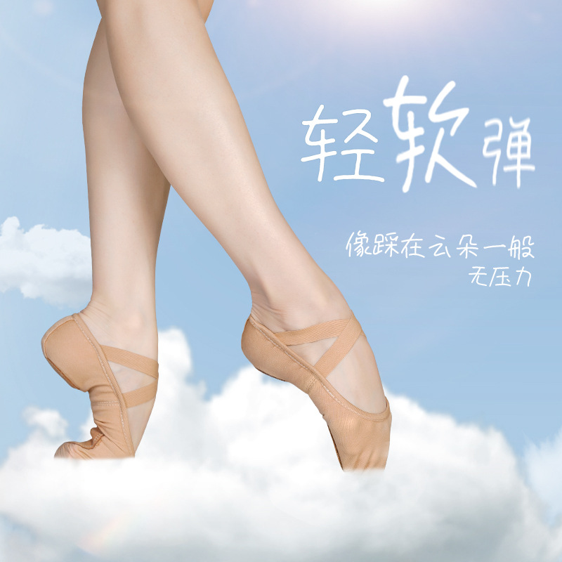 Zapatos de baile zapatos de baile de tela elástica zapatos de entrenamiento de suela blanda para mujer adultos niños niñas zapatos de garra de gato zapatos de ballet corporal