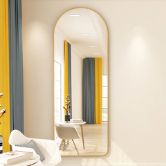 Aluminum Alloy Mirror, Full-Length Dressing Mirror, Wall-Mounted Self-Adhesive Floor Stand, Girls' Bedroom & Teen Room Home Use Fitting Mirror – New Arrival