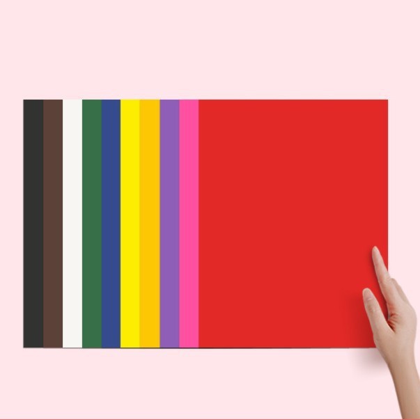 【Envío Gratis】160g Cartulina de Colores A4 Origami A3 Cartulina Blanca y Negra 4K 8K Manualidades para Estudiantes y Niños Pintura FY