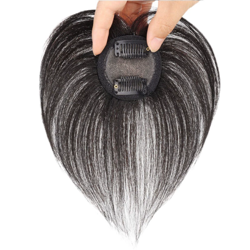 Оптовая Топ Настоящие Волосы Женская Голова Спин Переиздание Мини-Топ Основной Покрытие Белые Волосы Цельный Парик Переиздание Блок