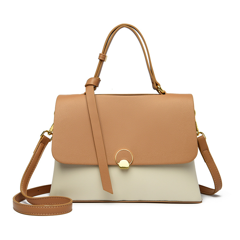 2024 New Genuine Leather Women's Doctor Bag - Stylish Versatile Commuter Shoulder Handbag - Thumbnail 6
