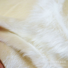 【加工定制】白色整张牛毛马毛皮   牛毛马毛皮毛一体真皮皮料