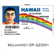 McLovin ID Driver license Flag外贸旗帜 90*150CM厂家横幅批发