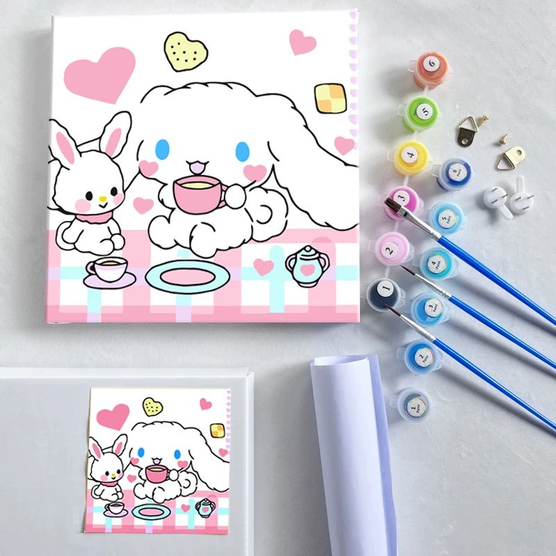 Цифровая раскраска-мультфильм для спальни, DIY, стиль высокого качества