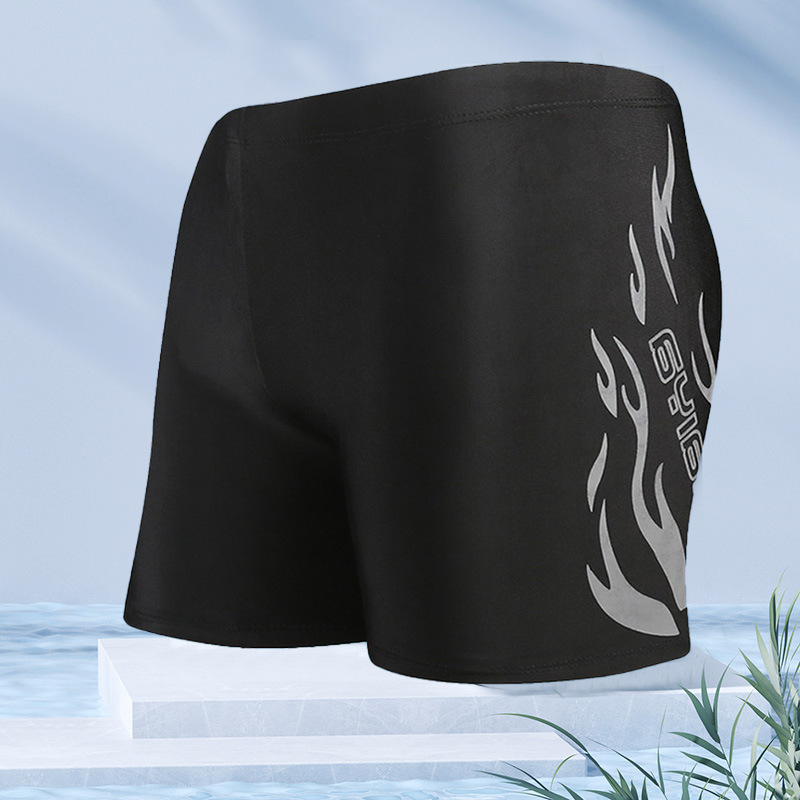 Baiya moda natación troncos de los hombres de la llama más el tamaño suelto y cómodo boxeador bañador anti-vergüenza fábrica de Ventas Directas