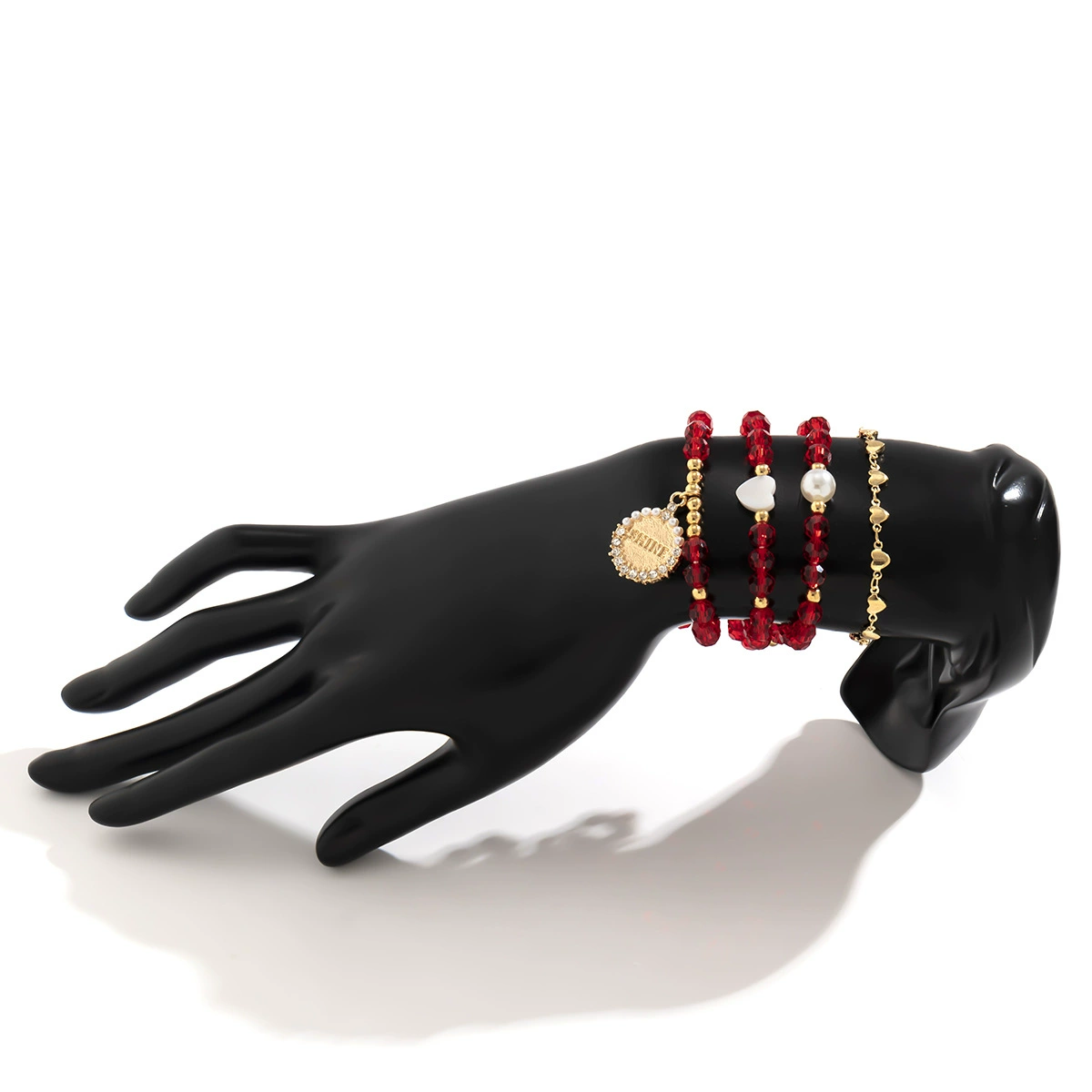 (Cross-border trading), ретро аксессуар, украшение с буквами в форме сердца, кристал bracelet, европейский стиль, микроростровка, простой и элегантный дизайн