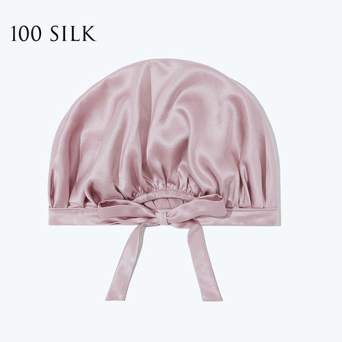 16 Mumi Silk Shower Cap for Women Cross-border 100 Mulberry Silk Bathroom Shampoo Absorbent Shower Cap Gift Wholesale
