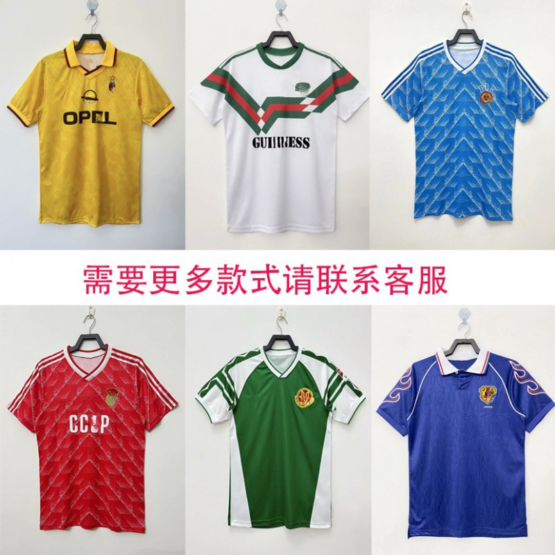 축구 유니폼 레트로 클래식 저지 Inter Roma 이탈리아 멕시코 피렌체 원피스 지원 도매