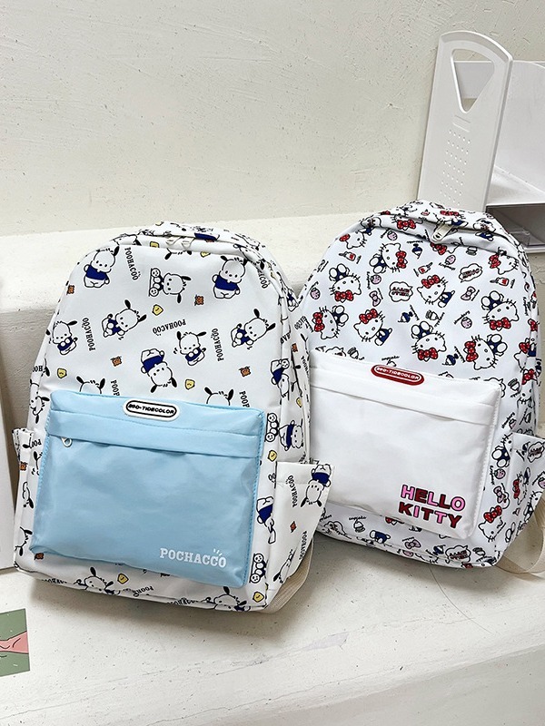 Kt猫の新型のかわいいアニメのプリントのかばんの中学校の女子学生のリュックサックの高い顔の価値の潮流の軽い旅行のリュックサック|undefined