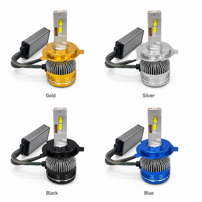Ön faralar LED Headlight Gold/Silver/Black/Blue Version