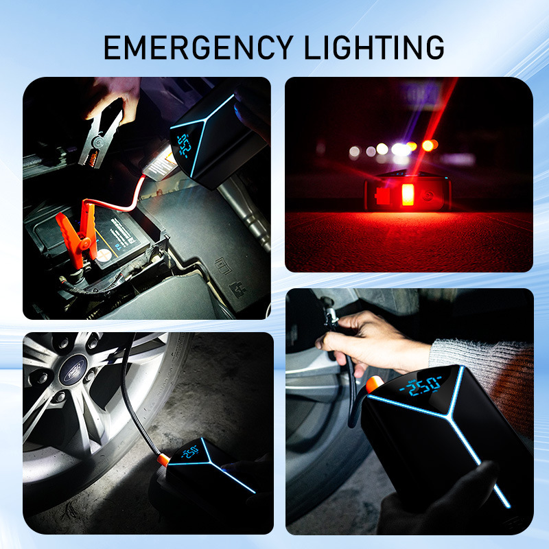 Cross-Border Car Emergency Starting Power Bank, Bicycle, Motorcycle, Basketball Air Pump, Car-Mounted Multi-Function Device