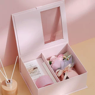 婚礼香薰礼盒生日礼物袋教师节毕业批发香皂花手工花花束玫瑰花