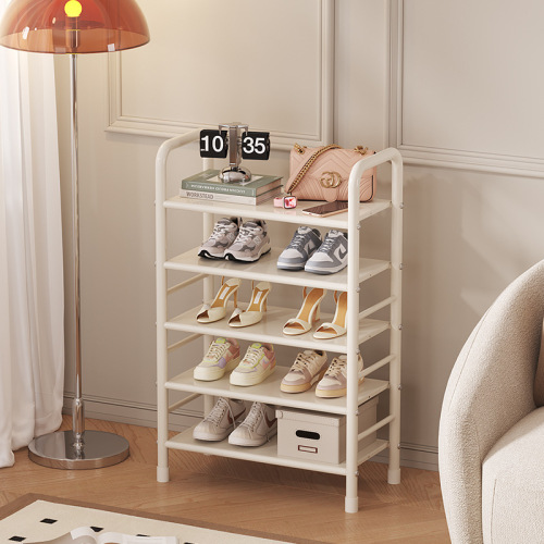 Simple shoe rack door home dormitory iron metal shoe rack multifunctional shoe cabinet economical metal panel shoe cabinet