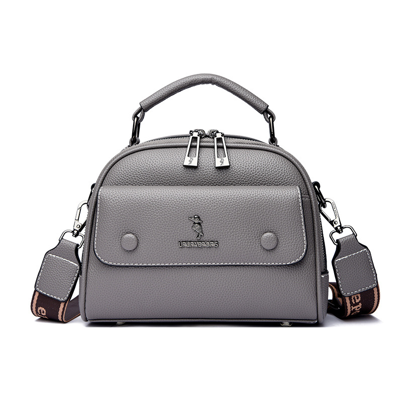 2024 Spring/Summer New Small Square with Multiple Layers, Wide Straps, Versatile Style, Mom's Handheld Bag, Single_voghion.com