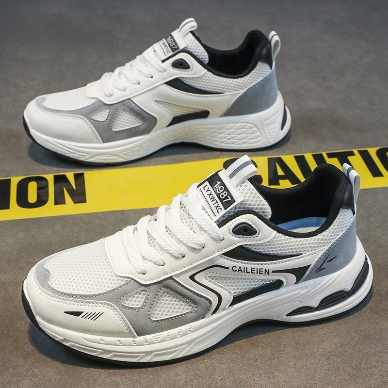 Zapatos de hombre zapatos de malla zapatos de hombre nueva moda de verano transpirables zapatos de running casuales zapatos de suela gruesa zapatos de papá hombre