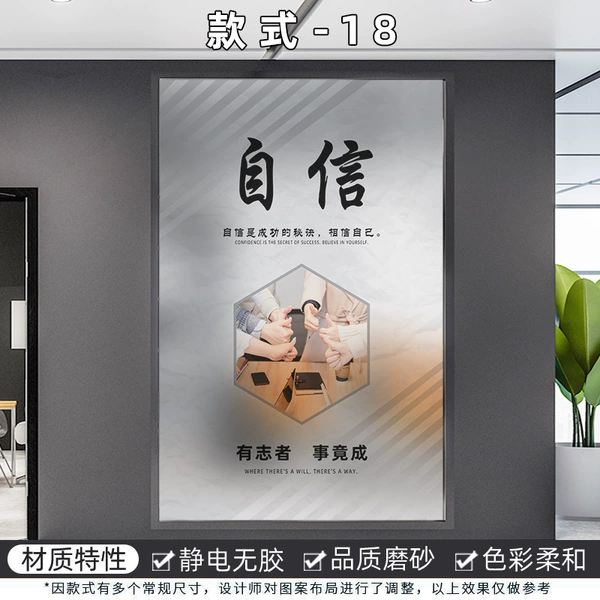 [款式18【默认静电磨砂膜】 自信]