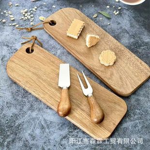 Acacia Wood Mini Chopping Board Outdoor Portable Chopping Board Fruit Chopping Board Camping Dish Tray Multi-use Wooden Tray