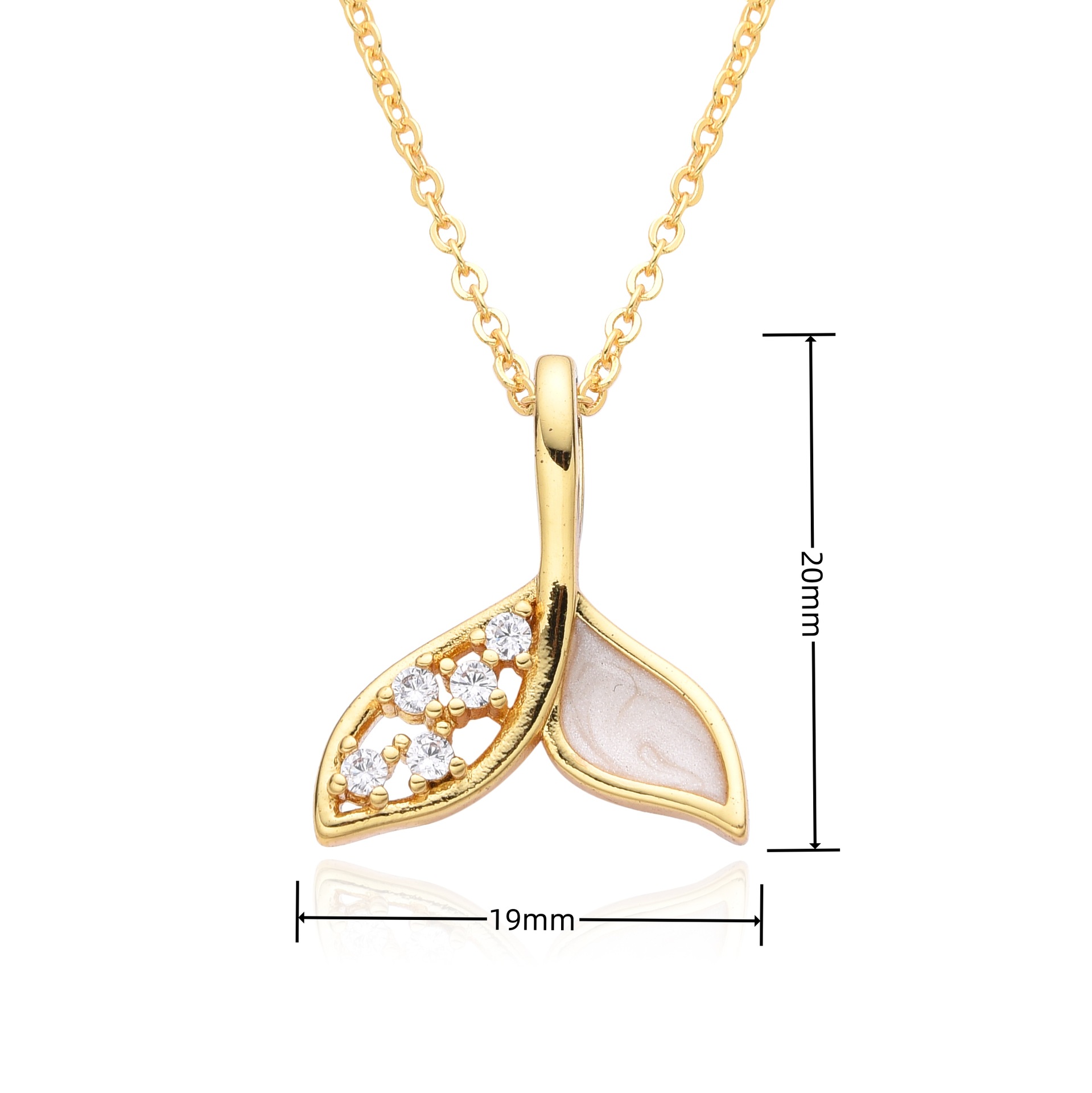 Women's Gender Mermaid Fish Fish Tail Copper Simple Style Classic Style Korean Style Copper Pendant Necklace Necklace