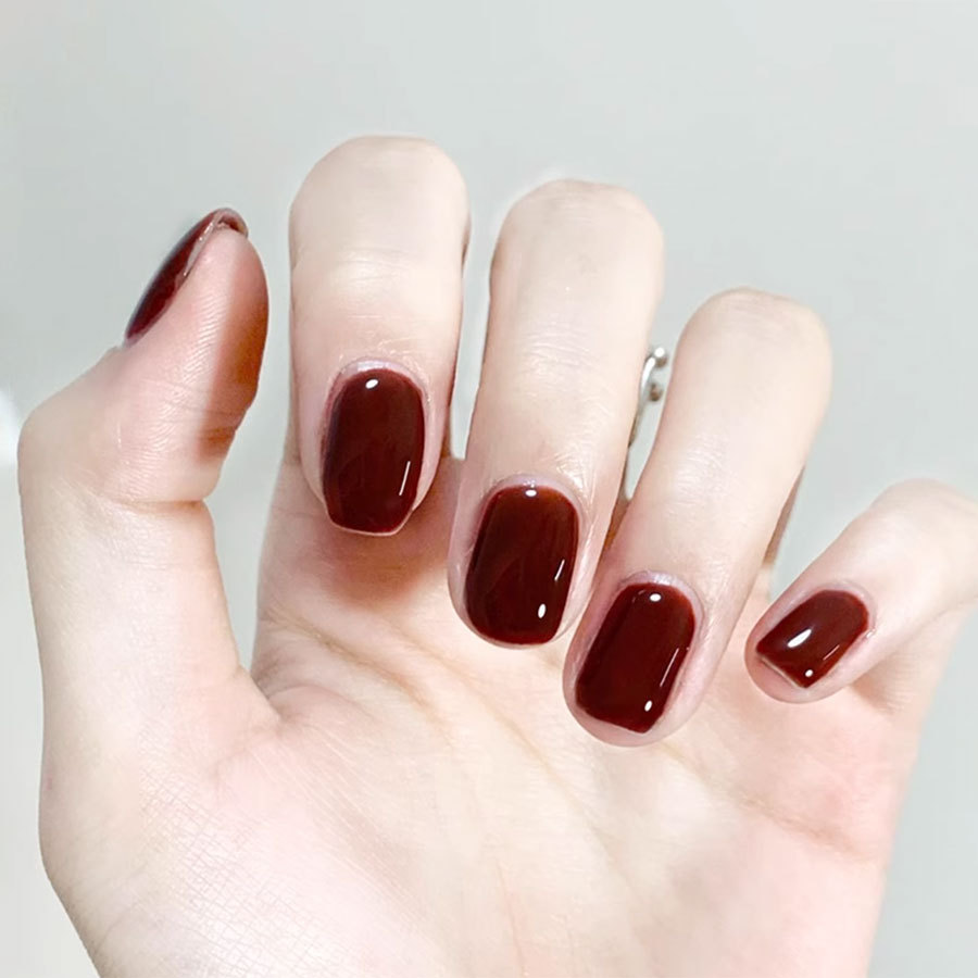 Autumn and winter New Year red series Nail Polish glue 2023 new rich velvet red nail salon special phototherapy glue