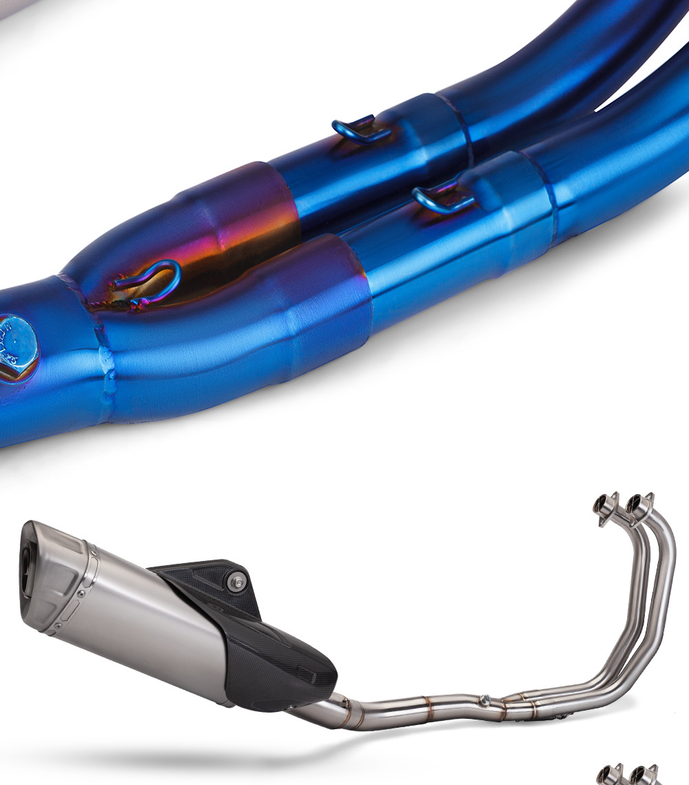 Motorcycle modified exhaust pipe R25 R3 MTO3 special stainless steel/titanium alloy for special vehicles 21-24 years
