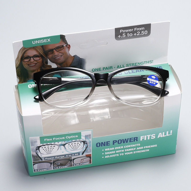 新型のスプリングの足の老眼鏡の男女の通用する高級の花の鏡の知能のズームの中で高齢者はだんだん黒くなって、古い目のメガネを見ます。|undefined