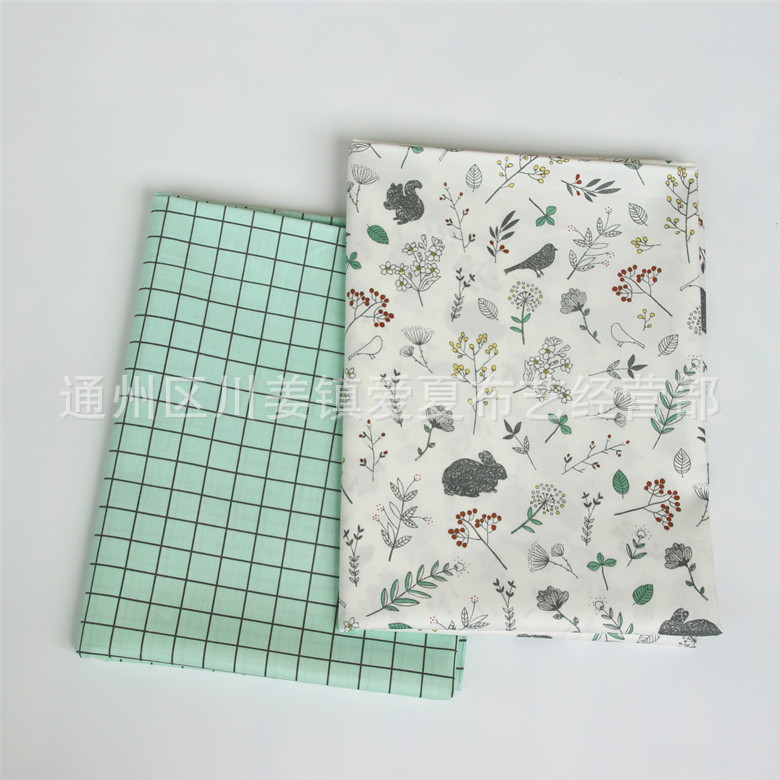 Wholesale cotton twill printed cloth cartoon cotton twill fabric cotton fabric 1.6 door width