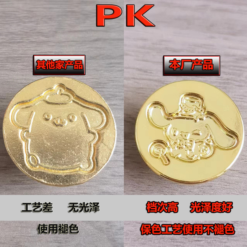 General Model Hot Stamp Seal Head Wholesale Eco-Friendly Zinc Alloy Retro Creative Gift Children's Hot Stamp Seal