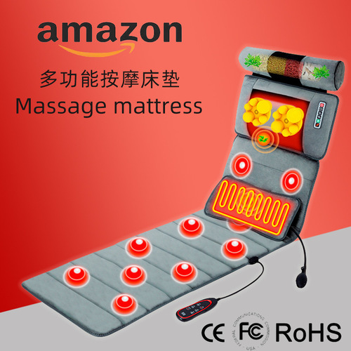 Source Factory Cross-Border Foreign Trade Full-Body Massage Mattress Waist Heating Airbag Massage Mattress Home Massage Blanket