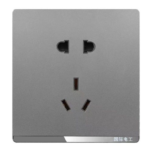 Household one-button power-off switch socket once opened with five-hole socket decoration package switch socket wholesale price