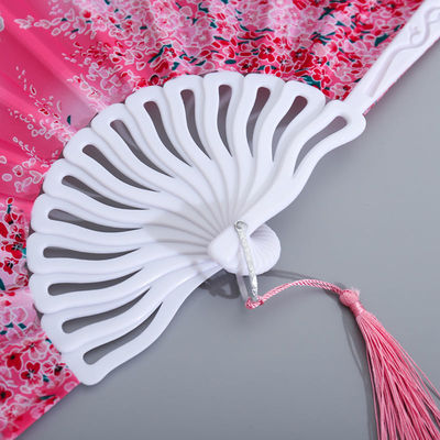 Fan Folding fan Ladies student Antiquity tassels summer Take it with you Carry Hanfu Plastic Folding fan wholesale wholesale