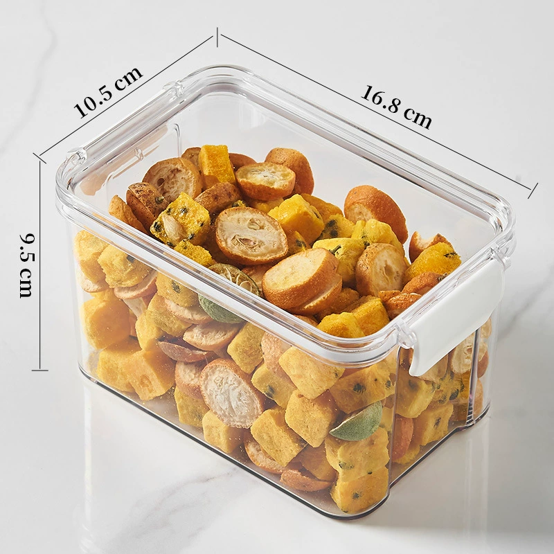 Sealing tank with lid food -grade PET bottle plastic transparent tea nuts snack snack grain storage tank can