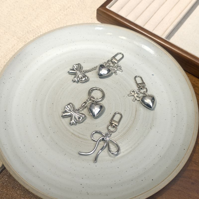 Nuevo estilo di-ins estilo coreano arco de perla amor colgante llavero accesorios de bolsos colgantes de teléfonos móviles