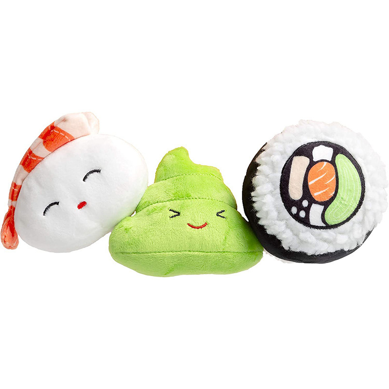 Cute Sushi Pillow Stuffed Toy Customized Wholesale Cross-Border Seaweed Rice Soft Pillow Doll Poop Doll Cushion