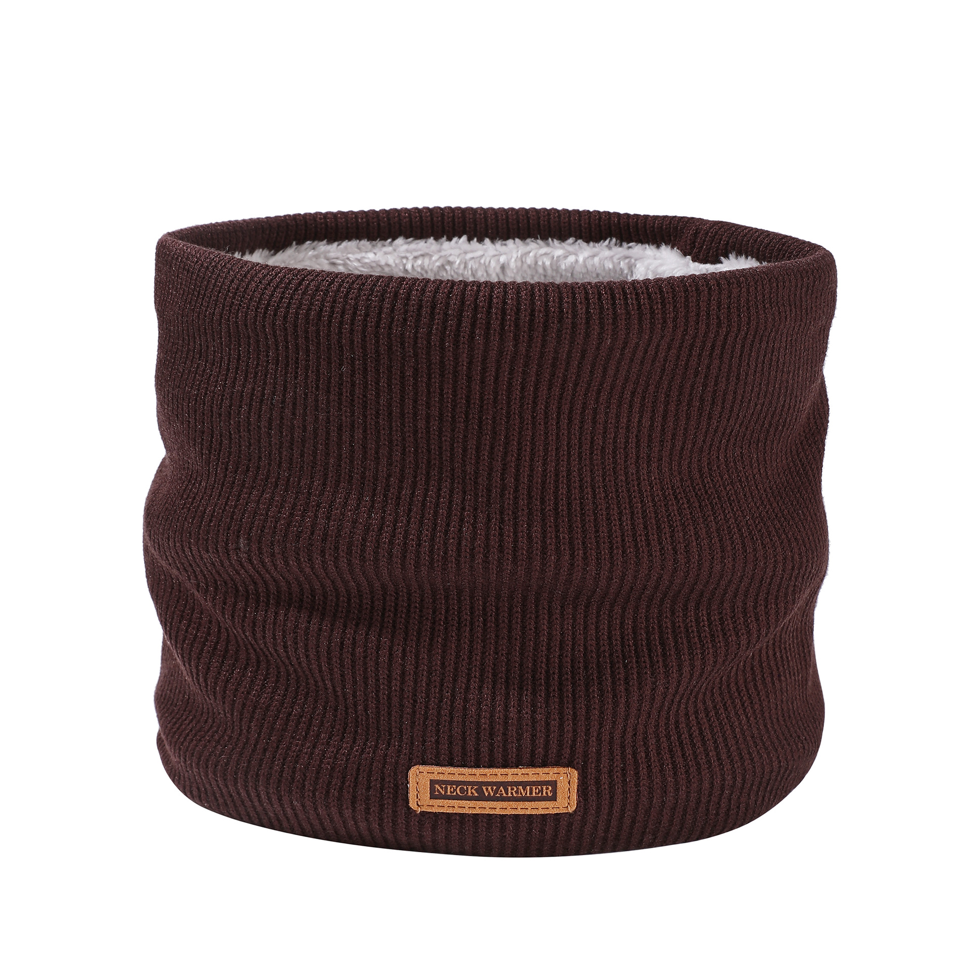 벨벳과 두꺼운 목 커버가 있는 여성용 겨울용 남성용 니트 따뜻한 스카프, 단색 및 다용도로 야외 방한 사이클링에 적합